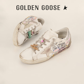 GOLDEN GOOSE 设计师创作款经典Super-Star银尾休闲鞋