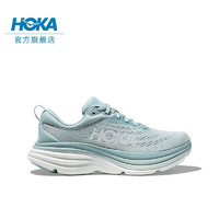 HOKA ONE ONE男款邦代8公路跑鞋Bondi 8李现同款轻盈缓震舒适透气 云雾蓝/冰流蓝（建议拍大半码） 40/250mm