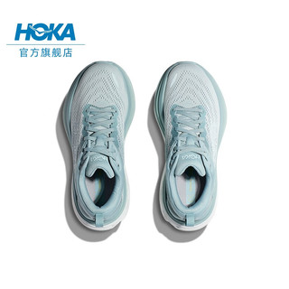 HOKA ONE ONE男款邦代8公路跑鞋Bondi 8李现同款轻盈缓震舒适透气 云雾蓝/冰流蓝（建议拍大半码） 44/280mm