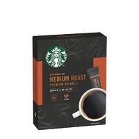88VIP：STARBUCKS 星巴克 中度烘焙美式速溶即溶黑咖啡2.3g*10袋