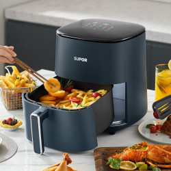 supor苏泊尔5l家用大容量低脂煎炸锅精准控温无油烟智能触控电炸锅