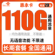 中国联通 惠永卡 29元/月 110G国内通用流量  长期套餐