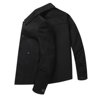 LILANZ 利郎 轻时尚系列 男士大衣 G2DYR704 黑色 XL