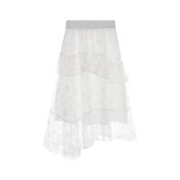 LEDIN 乐町 中国国家地理联名 女士半身A字裙 CWGFC281850 白色 L