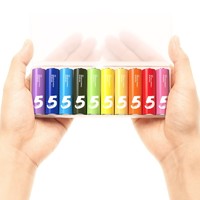 MI 小米 彩虹5号7号电池多色碱性电池10粒装盒装