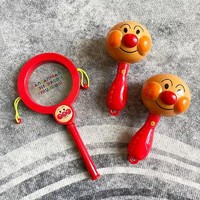 ANPANMAN 面包超人 婴幼儿手摇铃面包超人手摇铃面包超人沙锤无孔抓握训练宝宝响玲