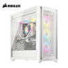 美商海盗船 5000D RGB AIRFLOW 白色 钢化玻璃 散热加强 中塔ATX机箱 智能灯效 便捷理线