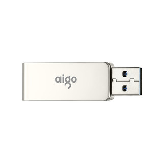 爱国者(AIGO) 高速USB3.0 传输U330精耀 64G 全金属 旋转U盘 电脑U盘 车载U盘银色