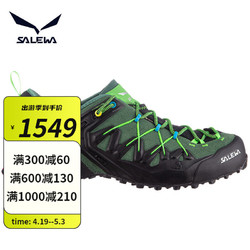 SALEWA 沙乐华 GORE-TEX系列 男子徒步鞋 61375 黑绿色 40.5