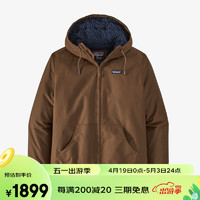 PATAGONIA男士lined Isthmus 户外抓绒棉服连帽飞行员夹克巴塔哥尼亚20425 OWBR卡其 M