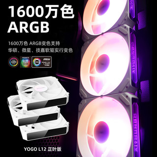 aigo 爱国者 L12 ARGB 120mm 机箱散热风扇