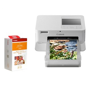 补贴购：Canon 佳能 SELPHY CP1500 照片打印机 白色 相纸+墨水套装