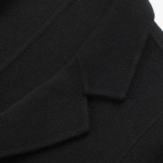 SEVEN 柒牌 男士中长款大衣 117JD70100 黑色 L