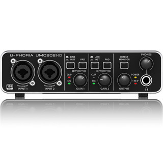 behringer 百灵达 UMC202HD专业直播高端USB外置声卡电脑录音吉他