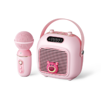 迪士尼/Disney正版联名 C50 粉色 无线蓝牙音箱无线麦克风话筒便携KTV家庭K歌娱乐表演讲户外音响卡拉OK草莓熊