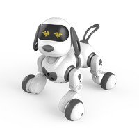 盈佳玩具 盈佳智能遥控机器宠物狗手势感应机器狗玩具狗电动机器人玩具儿童智能玩具智能机器狗 炫酷黑 迪卡特18011