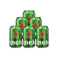 抖音超值购：Heineken 喜力 经典罐装啤酒11.4度 330*6听匠心酿造优级优选新鲜
