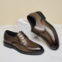 harson 哈森 2023年春季新款男士商务正装皮鞋男德比鞋真皮鞋