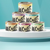 有券的上：Ousri 猫罐头泰国原装进口成幼猫通用罐头猫零食  鸡肉口味 170g*6罐