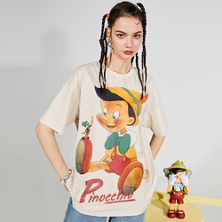 MATERIAL GIRL 美式复古匹诺曹短袖t恤