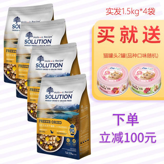 SOLUTION 耐吉斯 加拿大进口室内美毛猫猫粮6kg 火鸡肉三文鱼配方口味低敏天然粮室内美毛猫进口猫粮