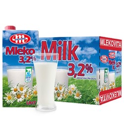 MLEKOVITA 妙可 波兰进口 全脂牛奶纯牛奶 1L*12盒 整箱装 优质蛋白
