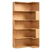 LINSY 林氏家居 KN6X-A 现代转角书柜 原木色 90*59*180cm