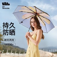 Beneunder 蕉下 双层防晒太阳伞女晴雨两用折叠雨伞防紫外线99%UPF50+遮阳伞