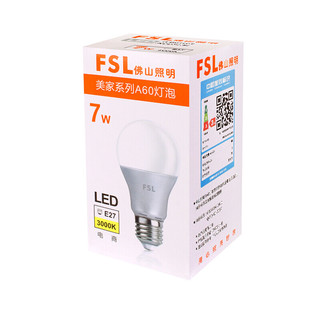 FSL 佛山照明 LED节能灯泡 黄光单支装 7W