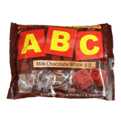LOTTE 乐天 韩国进口乐天ABC字母巧克力72g*1袋牛奶方块休闲零食（代可可脂）
