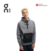 On昂跑 新一代男款舒适运动跑步帽衫 Hoodie Rock 石灰 S