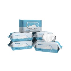 Kleenex 舒洁 湿厕纸羊驼定制家庭装80片*6包可冲入马桶卫生湿巾卷纸