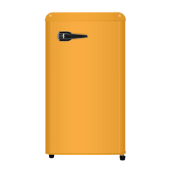CHIGO 志高 BC-90D 复古冰箱家用  （黄色）