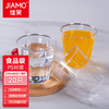佳茉 航空杯20只 一次性塑料杯子200毫升八角杯透明饮水杯