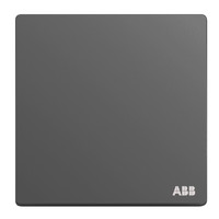 ABB 轩致系列 AF125L-G 单开双控开关 灰色 平面款
