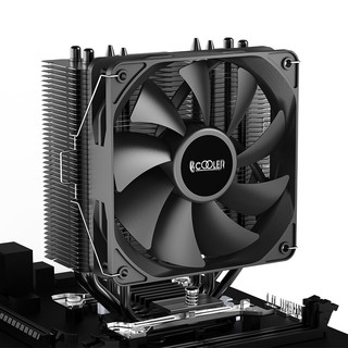 PCCOOLER 超频三 东海R4000S CPU风冷散热器（无光/4热管/黑化鳍片/1700/AM4平台）