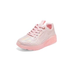 SKECHERS 斯凯奇 帆布鞋春夏女中大童时尚休闲透明防滑舒适板鞋310448L