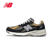 new balance 990v3系列 Teddy Santis  中性休闲运动鞋 M990BB3 黑色/卡其绿 42.5