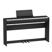Roland 罗兰 电钢琴FP30X 88键重锤便携式数码钢琴 FP30X黑色+木架+三踏板