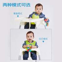 世纪宝贝 简易折叠餐椅宝宝学坐儿童座椅婴儿吃饭桌椅子