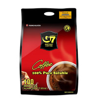 PLUS会员：G7 COFFEE 越南进口G7黑咖啡 2g*100杯