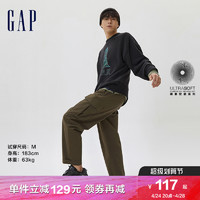 Gap男女装春季款法式圈织软卫衣580702运动上衣潮