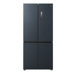 Midea 美的 60cm薄系列 BCD-485WSPZM(E) 风冷十字对开门冰箱 485L 烟雨灰