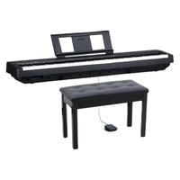 YAMAHA 雅马哈 P系列 P-48 电钢琴 88键重锤 主机+单踏+双人琴凳+琴罩+数据线+转换头