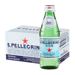 S.PELLEGRINO 圣培露 意大利含气天然矿泉水气泡水 饮用水 250ml*24瓶