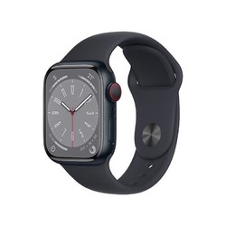 Apple 苹果 watch苹果手表s8 iwatch s8电话智能运动手表 午夜色 标配 GPS款 41毫米 铝金属