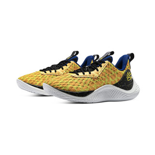 安德玛（UNDERARMOUR）春夏库里Curry Flow 10 ’致命斑点‘男子运动篮球鞋3026272 黄色700 45.5