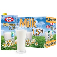 MLEKOVITA 妙可 低脂牛奶纯牛奶  1L*12盒 整箱装