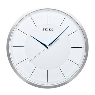 SEIKO 精工 现代简约时钟挂钟大气客厅卧室家用静音蓝针QXA688S