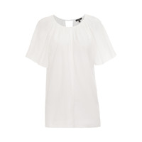 女士纯棉小清新简约风时尚百搭衬衫 M 白色
